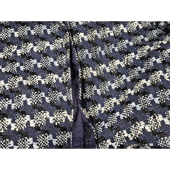 Doncaster Womens Single-Breasted Blazer Jacket Navy Blue Cotton-Silk Blend Sz 10 - Picture 9 of 9